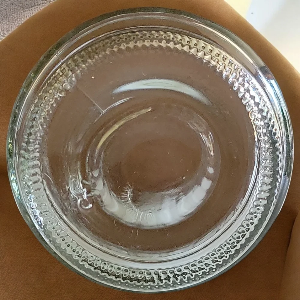 1 Vtg Line Lites Anchor Hocking Ribbed Heavy Clear Highball Bar Drinking Glass